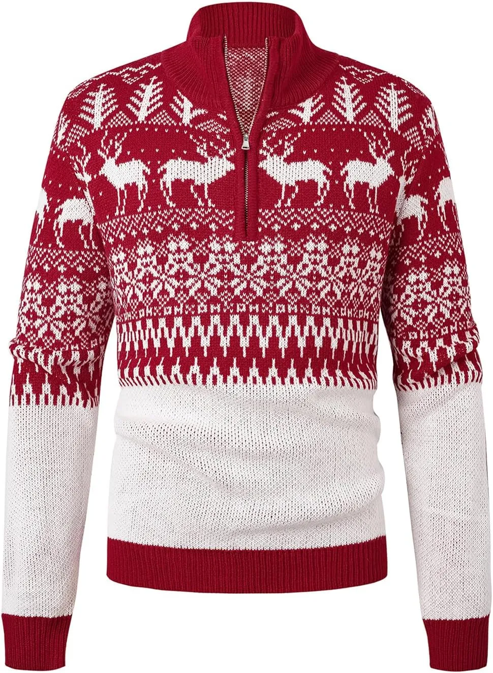 Aiyino Men's Halloween Christmas Knitted Pullover Sweater Warm Long Sleeve Polo Sweaters
