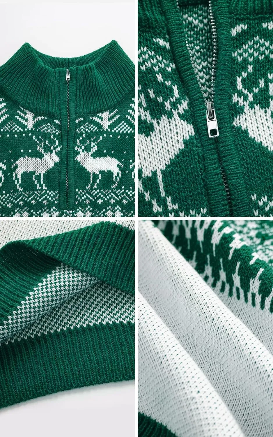 Aiyino Men's Halloween Christmas Knitted Pullover Sweater Warm Long Sleeve Polo Sweaters