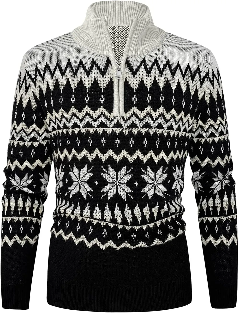 Aiyino Men's Halloween Christmas Knitted Pullover Sweater Warm Long Sleeve Polo Sweaters