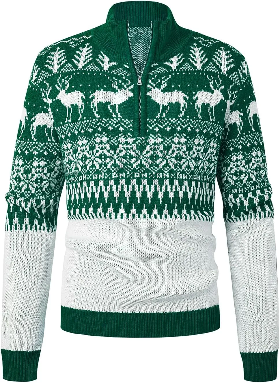 Aiyino Men's Halloween Christmas Knitted Pullover Sweater Warm Long Sleeve Polo Sweaters