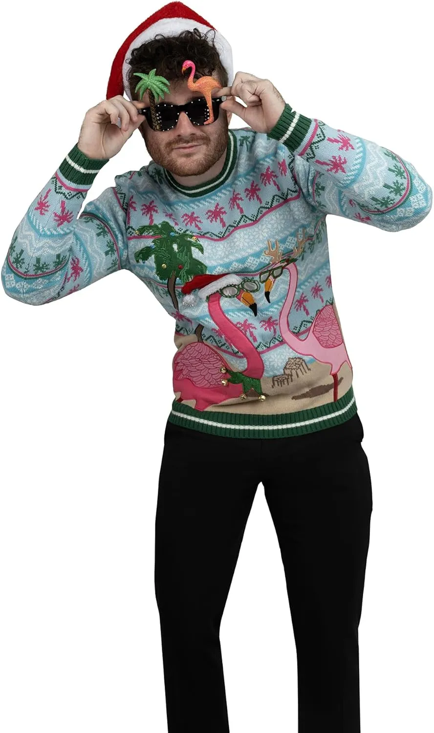 Blizzard Bay Men's Ugly Christmas Sweater Santa