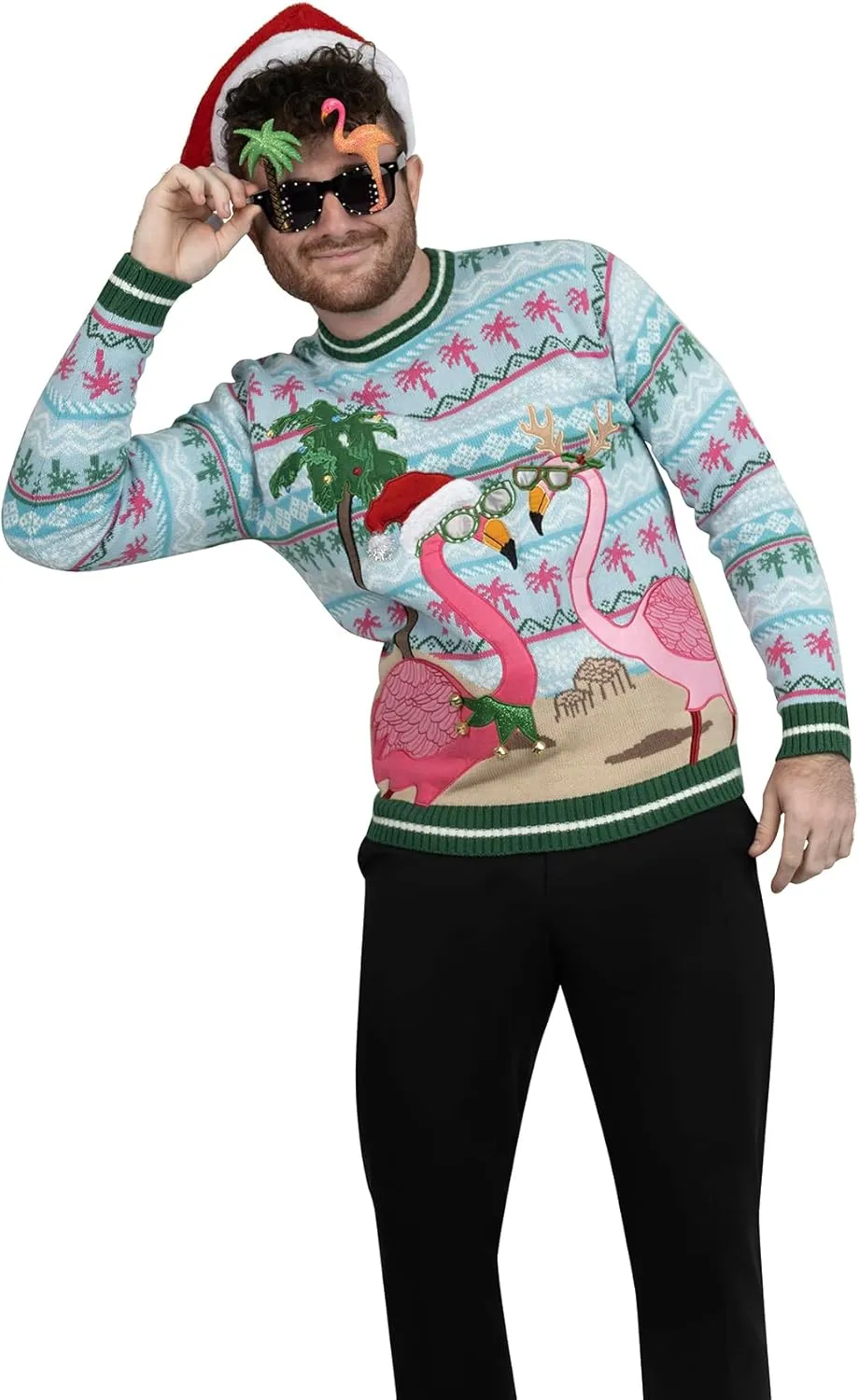 Blizzard Bay Men's Ugly Christmas Sweater Santa