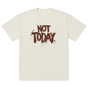 DUO MODERN "Not Today" Oversized Faded T-shirt