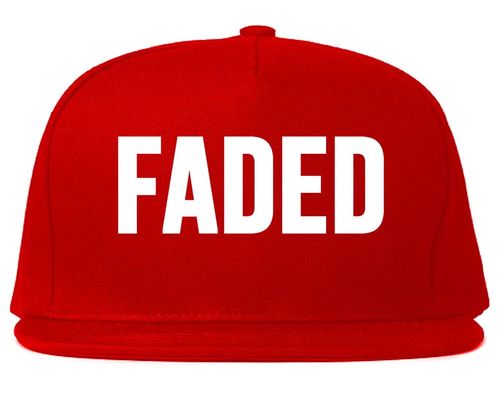 Faded Marijuana Weed Print Snapback Hat