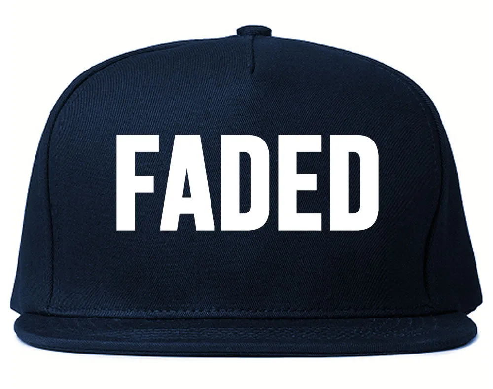Faded Marijuana Weed Print Snapback Hat