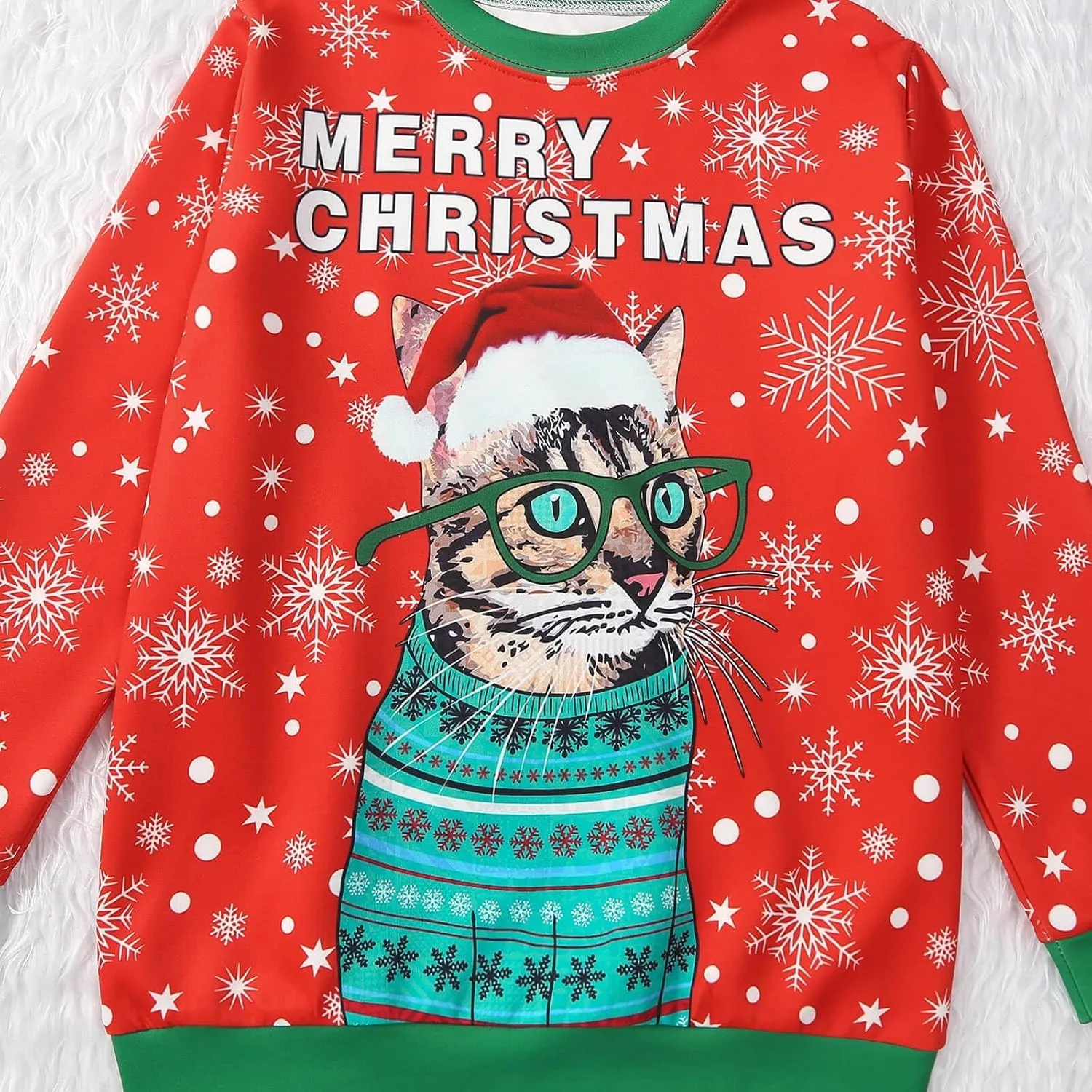 Family Matching Christmas Sweatshirt Ugly Christmas Sweater for Boys Girls Pullover Men Women Funny Xmas Clothes