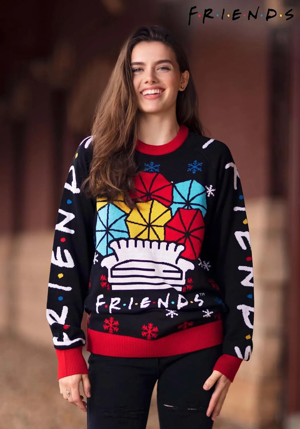 Friends TV Show Ugly Christmas Sweater for Adults, Friends TV Series Ugly Holiday Sweaters, Friends Xmas Crewneck