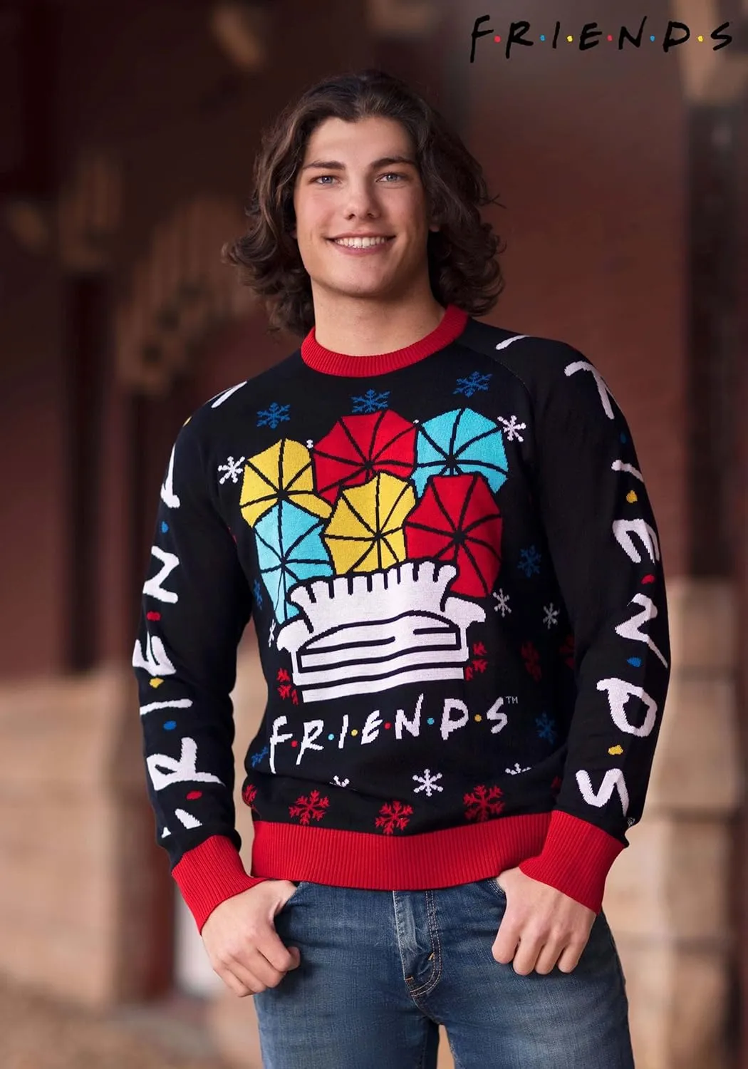 Friends TV Show Ugly Christmas Sweater for Adults, Friends TV Series Ugly Holiday Sweaters, Friends Xmas Crewneck