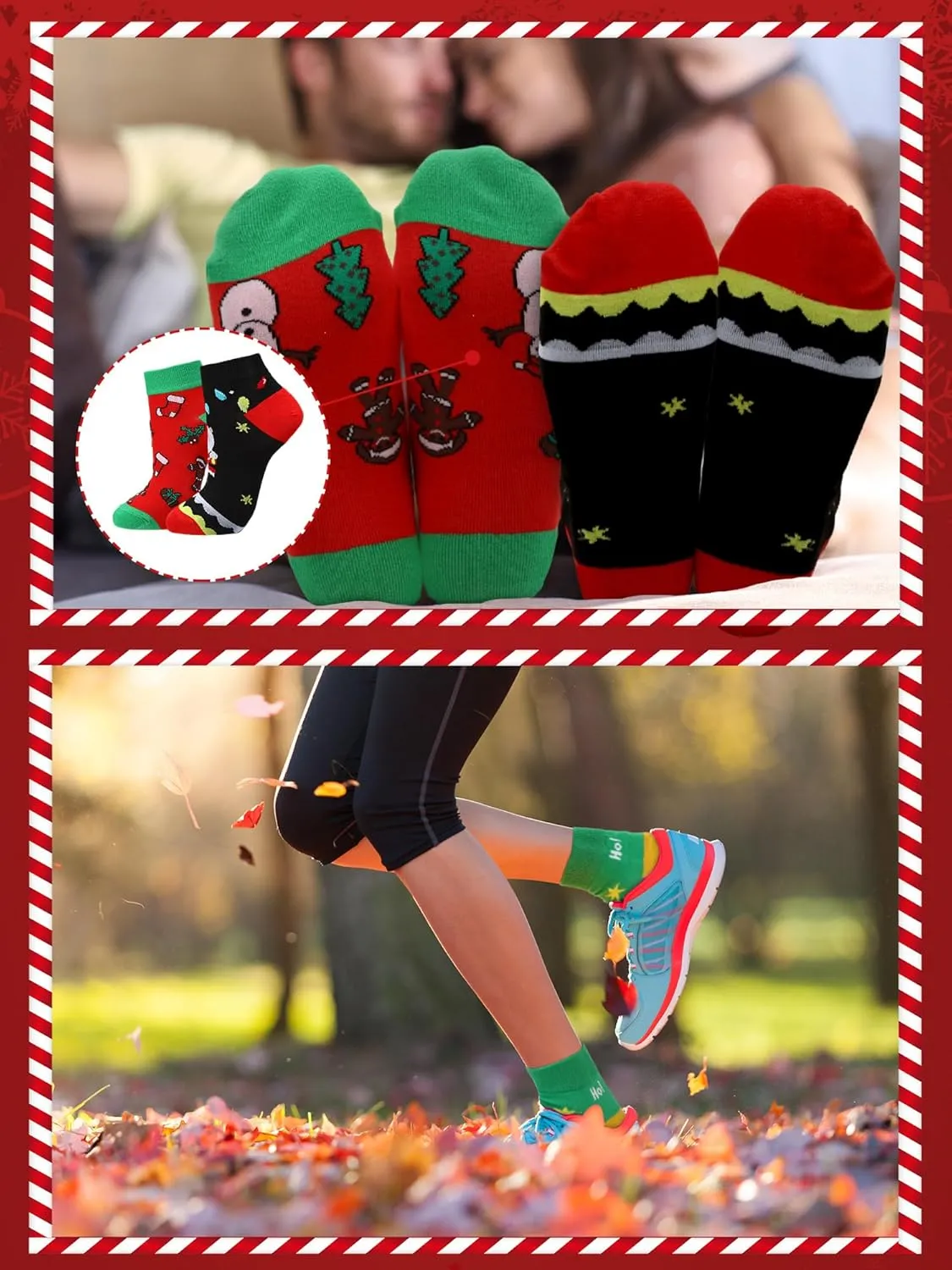Giegxin 24 Pairs Christmas Ankle Socks for Women Low Cut Socks No Show Gift for Christmas Holiday Gift