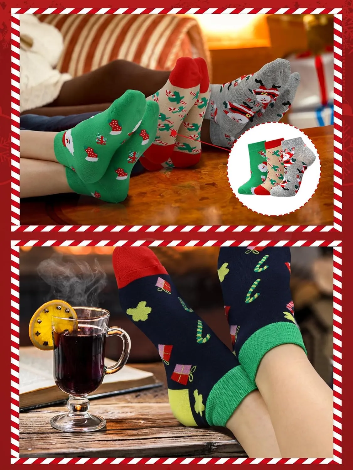 Giegxin 24 Pairs Christmas Ankle Socks for Women Low Cut Socks No Show Gift for Christmas Holiday Gift