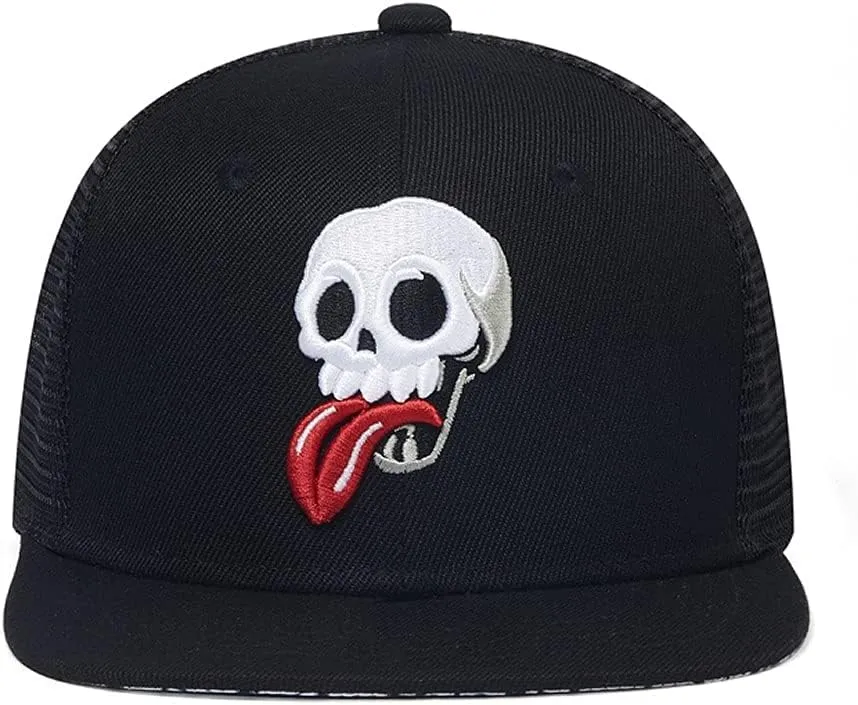 Quanhaigou Snapback Hat for Men Women,Hip Hop Style Colorful Flat Bill Hats Teens Adjustable Baseball Cap
