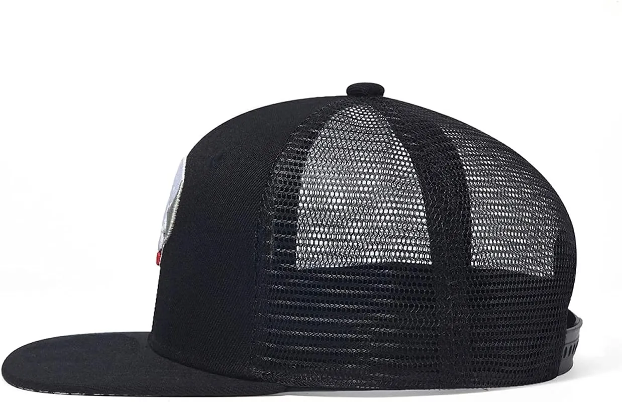 Quanhaigou Snapback Hat for Men Women,Hip Hop Style Colorful Flat Bill Hats Teens Adjustable Baseball Cap