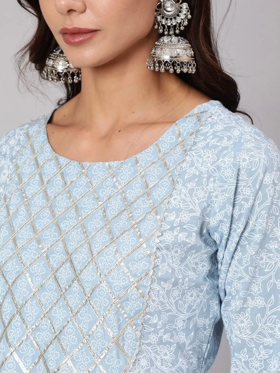 Rayon Kurti Peplum top with latkans Gota and lace Embroidery Work Festive Dress