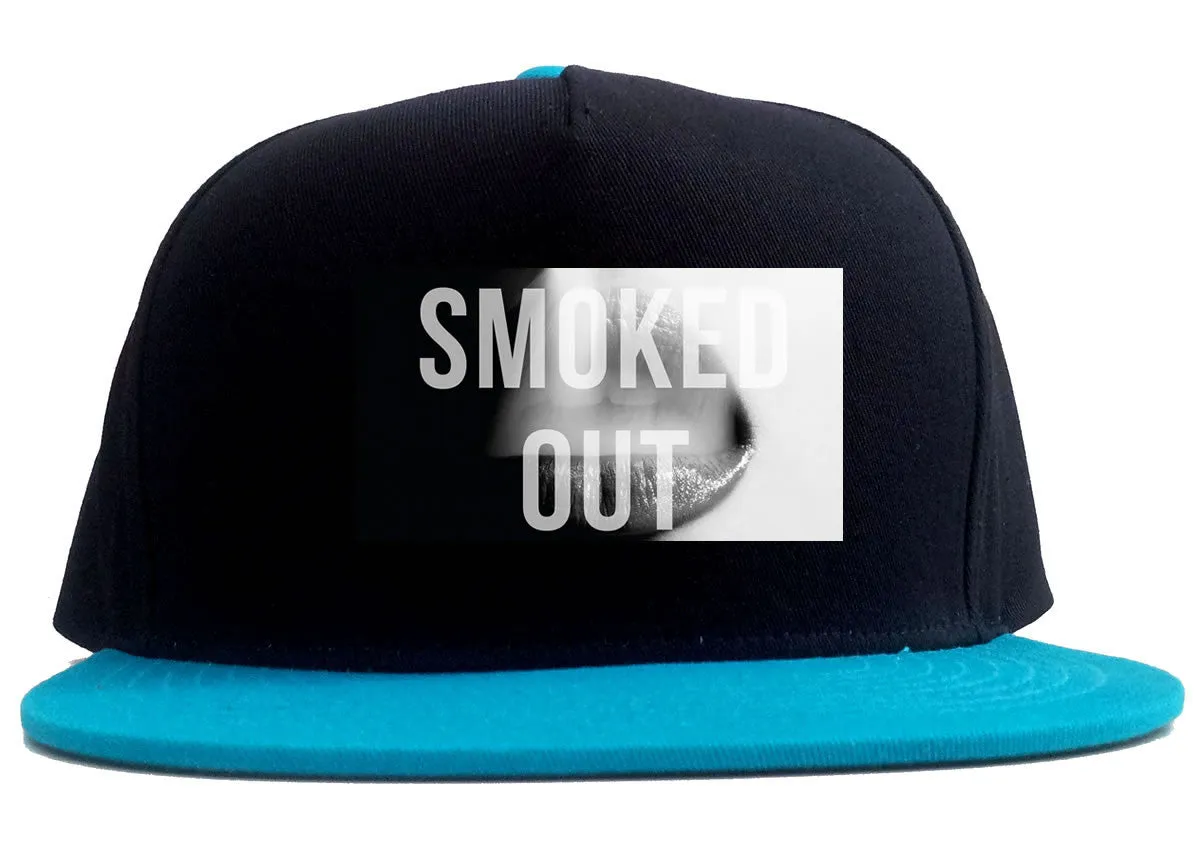 Smoked Out Weed Marijuana Smoke 2 Tone Snapback Hat