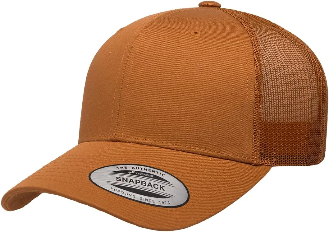 Yupoong Classic Premium Mesh 6 Panel Retro Trucker Cap | Mid Profile Snapback | OSFA | Bulk Pack Available