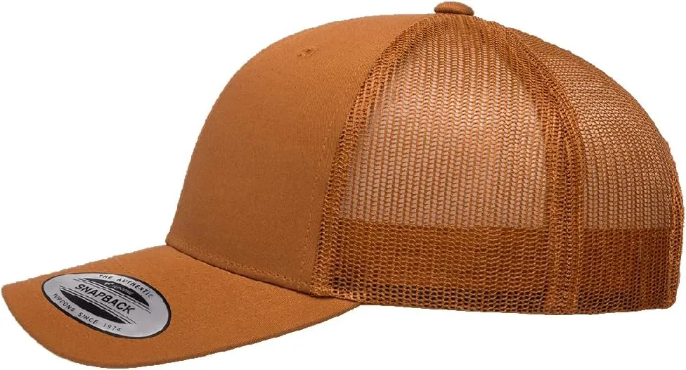 Yupoong Classic Premium Mesh 6 Panel Retro Trucker Cap | Mid Profile Snapback | OSFA | Bulk Pack Available