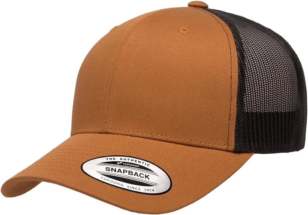 Yupoong Classic Premium Mesh 6 Panel Retro Trucker Cap | Mid Profile Snapback | OSFA | Bulk Pack Available
